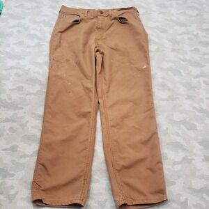 Tyndale‎ FR Pants Mens 38x32 Fire Resistant Work Wear Brown Pockets